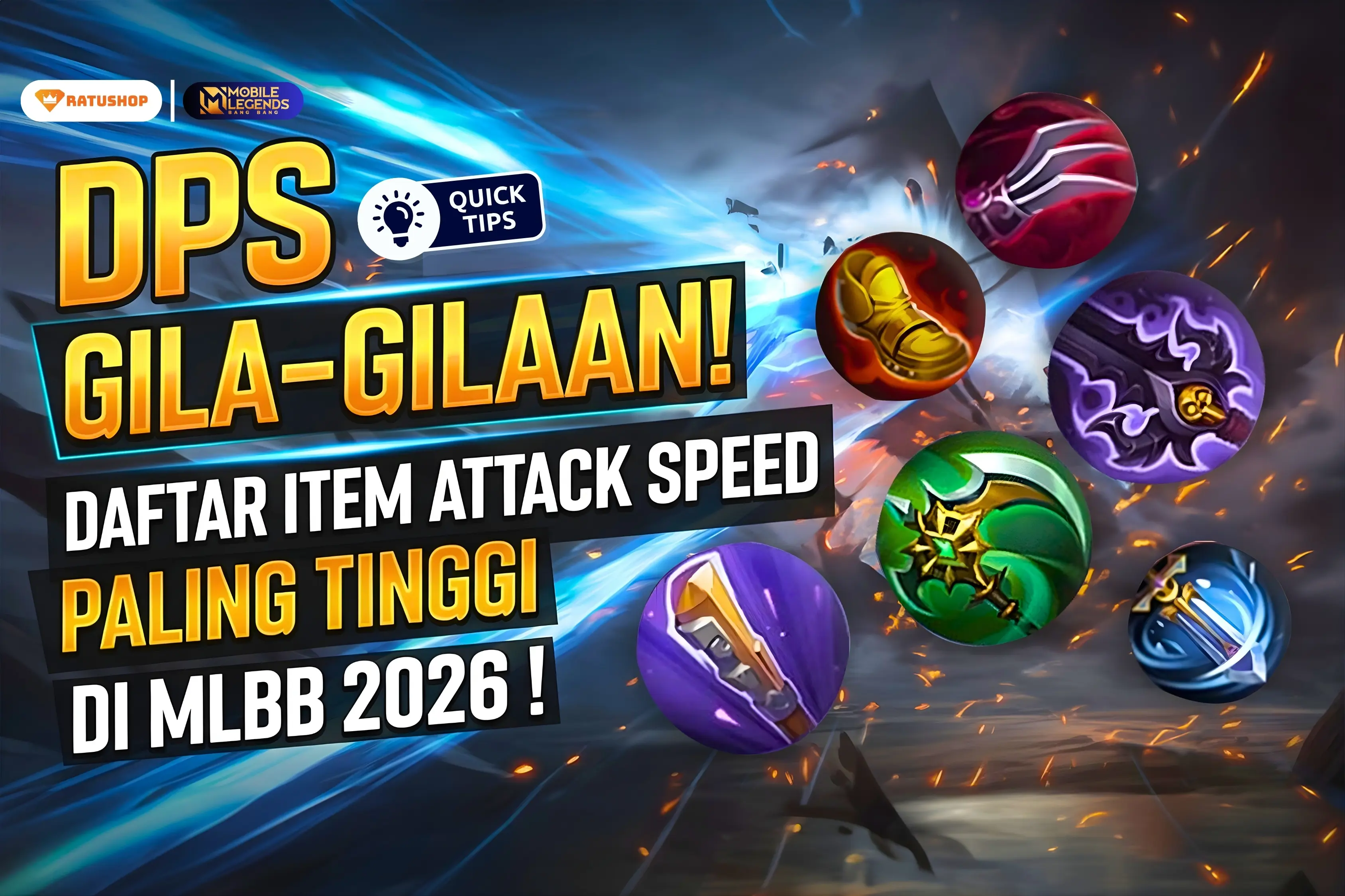 DPS Gila-Gilaan! Daftar Item Attack Speed Paling Tinggi di MLBB 2026 ...