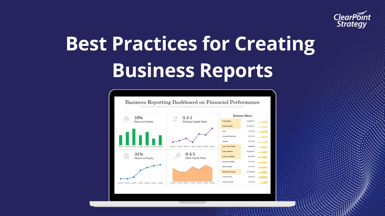Top 8 Best Practices for Effective Business Reports | ClearPoint ...