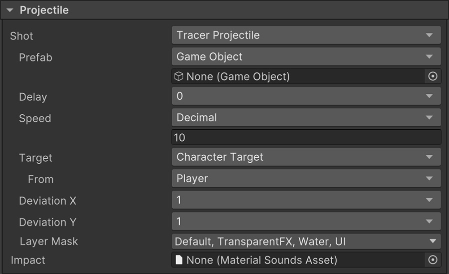 Projectiles - Documentation